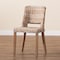 Bali & Pari Magy Modern Bohemian Grey Rattan and Natural Brown Finished Wood Dining Chair 209-12792 - alternate 5